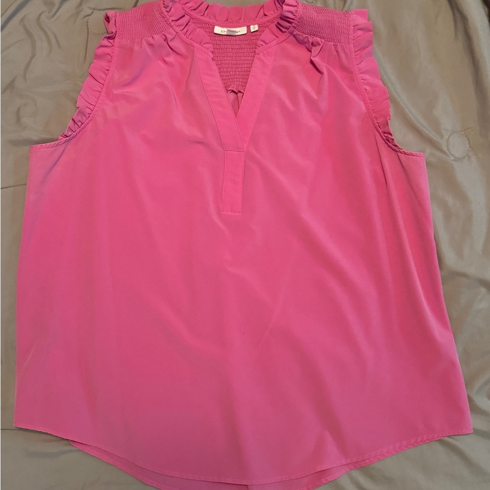 Chico's Vibrant Pink Sleeveless Blouse